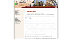 Desktop Screenshot of losangelescondoinspection.com